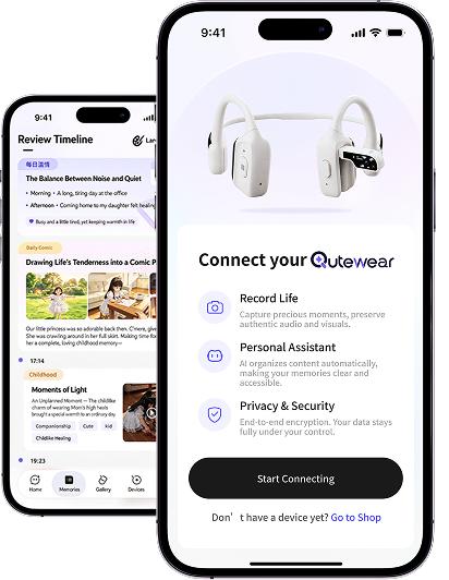 Qutewear app screens